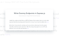 Write Dummy Endpoints in Express.js