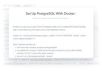 Set Up PostgreSQL With Docker