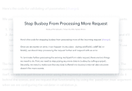 Stop Busboy From Processing More Request